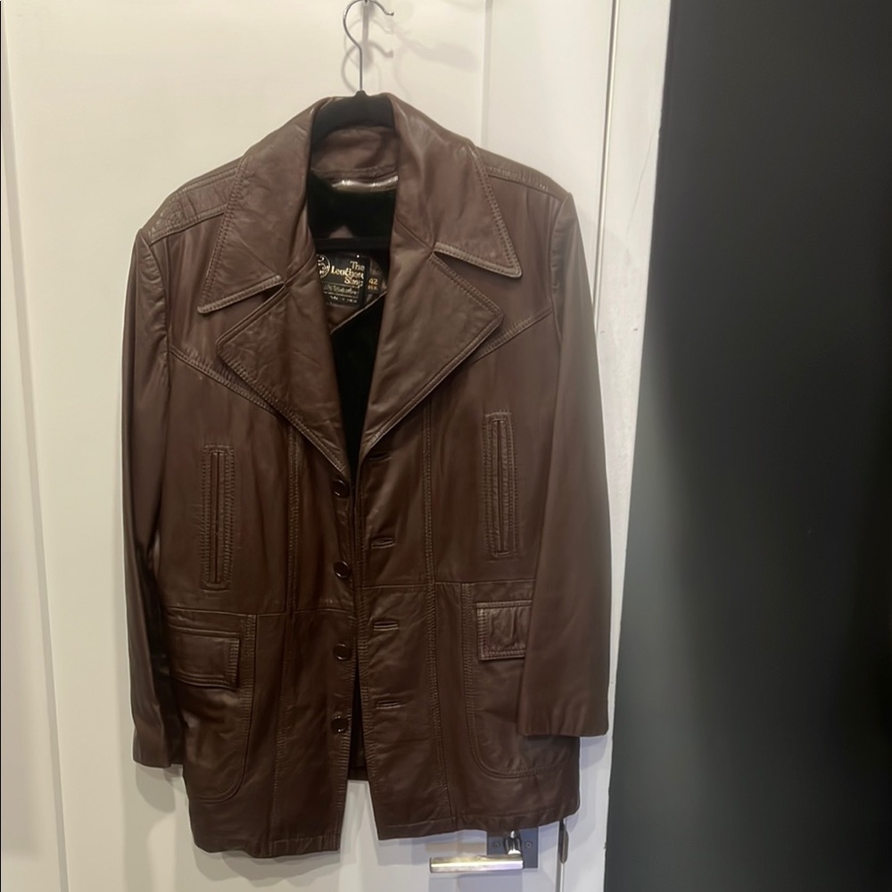 Men's Vintage Brown Leather Jacket